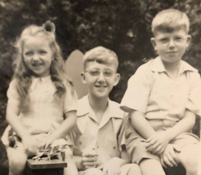 Children of Albert W. Berg before 1943; Claire, Charles, and "Billy"